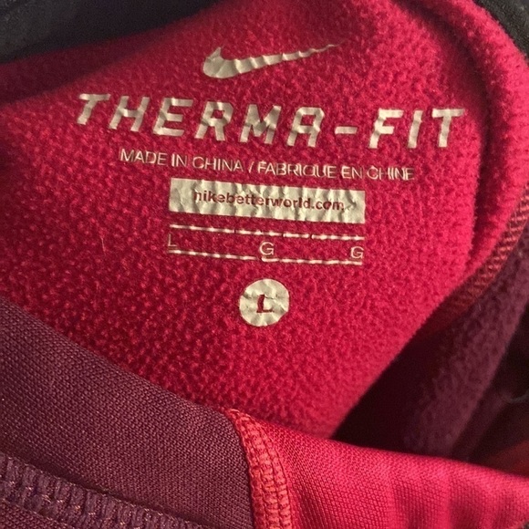 Women’s size large Nike thermos, fit, pink, and purple hoodie G7 - Picture 4 of 4